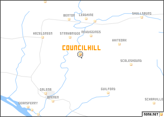 map of Council Hill