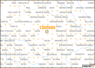 map of Coundou