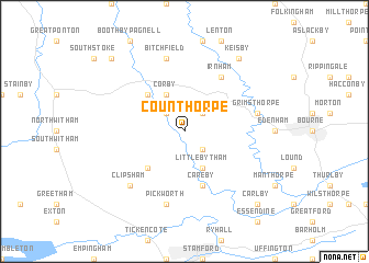 map of Counthorpe