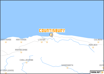 map of Countisbury