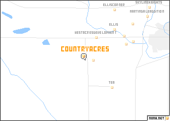 map of Country Acres