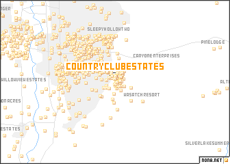 map of Country Club Estates