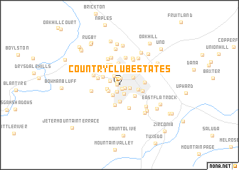 map of Country Club Estates