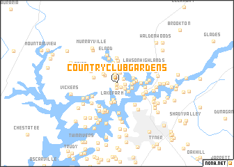 map of Country Club Gardens