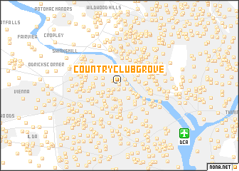 map of Country Club Grove