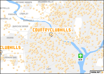 map of Country Club Hills