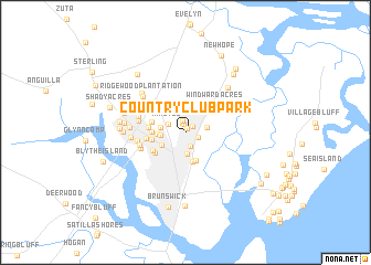 map of Country Club Park