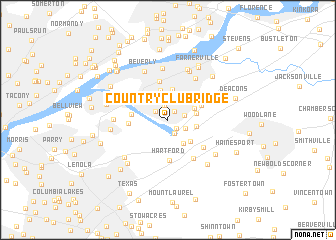 map of Country Club Ridge
