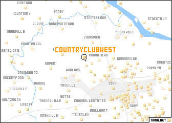 map of Country Club West