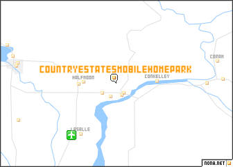 map of Country Estates Mobile Home Park