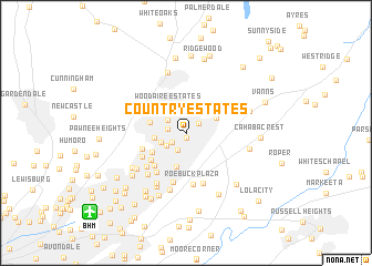 map of Country Estates