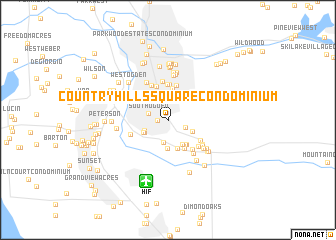 map of Country Hills Square Condominium