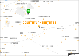 map of Country Lake Estates