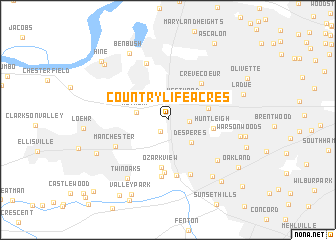 map of Country Life Acres