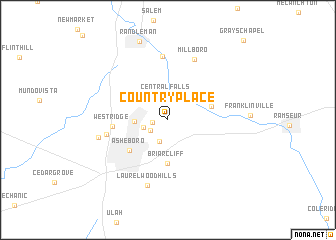 map of Country Place