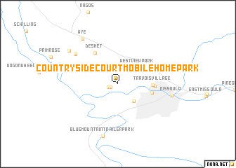 map of Countryside Court Mobile Home Park