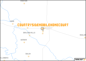 map of Countryside Mobile Home Court