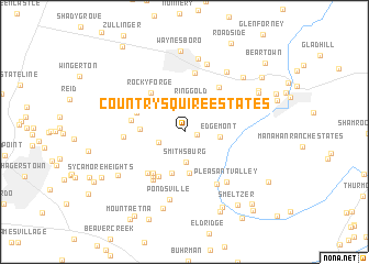 map of Country Squire Estates