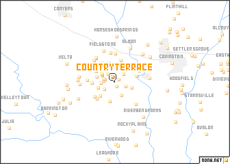 map of Country Terrace