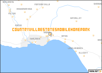map of Country Villa Estates Mobile Home Park
