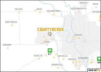 map of County Acres