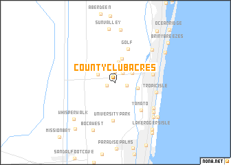 map of County Club Acres