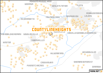 map of County Line Heights