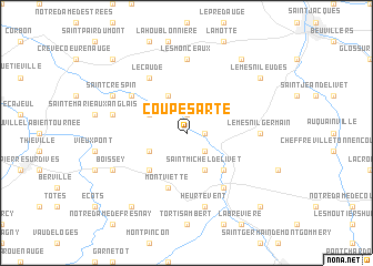 map of Coupesarte