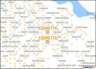 map of Coupette