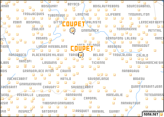 map of Coupet