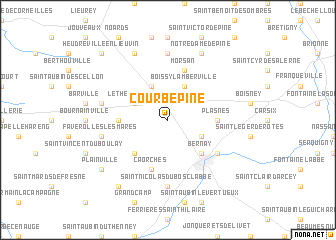 map of Courbépine