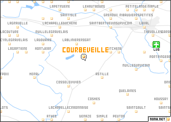 map of Courbeveille