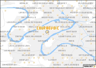 map of Courbevoic