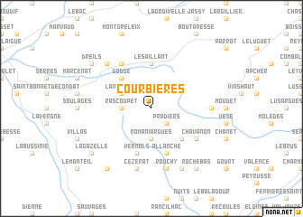 map of Courbières