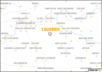 map of Courboin