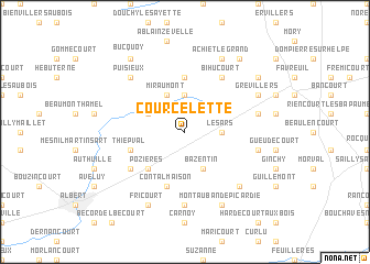 map of Courcelette