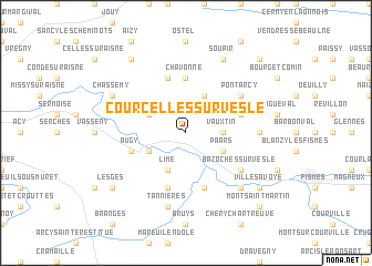 map of Courcelles-sur-Vesle