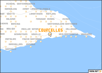 map of Courcelles