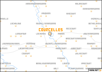 map of Courcelles