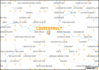 map of Courcerault