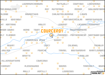 map of Courceroy
