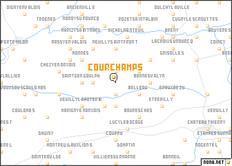 map of Courchamps