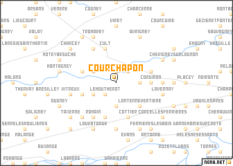 map of Courchapon