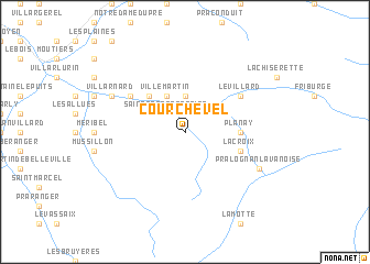map of Courchevel