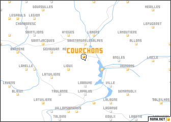 map of Courchons