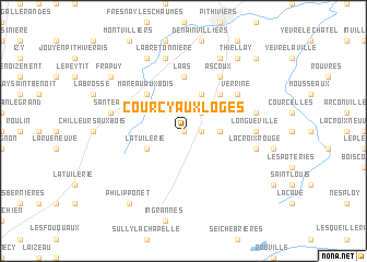 map of Courcy-aux-Loges