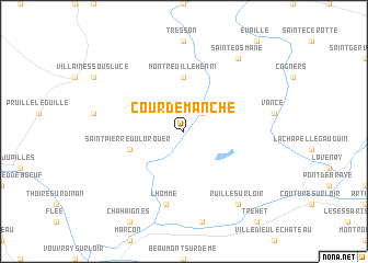 map of Courdemanche