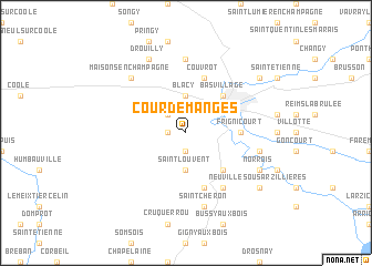 map of Courdemanges