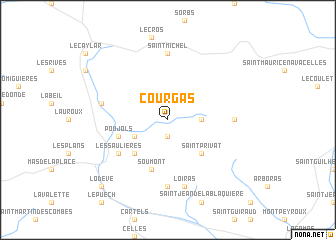 map of Courgas