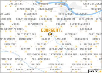 map of Courgent